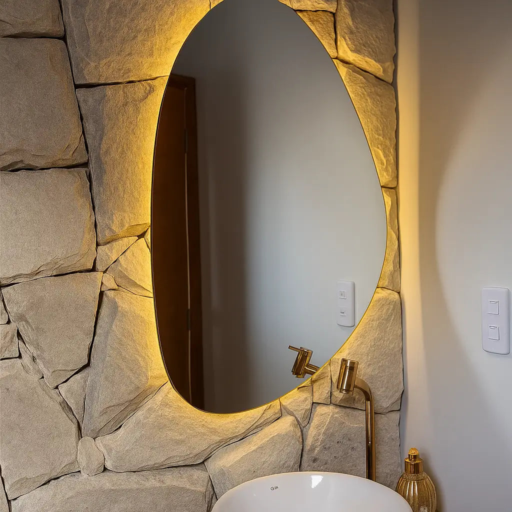 Espelho Orgânico Vênus com LED 50x60 de Luxo