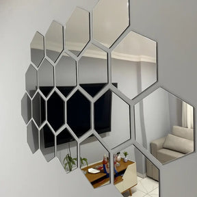 Kit 10 Espelhos HexaDecor 12x10 – INQUEBRÁVEL