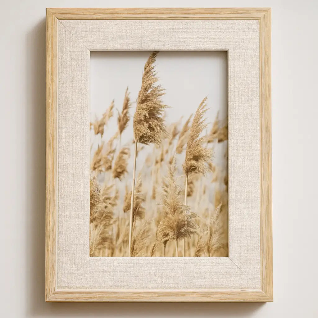 Porta-Retrato Linen Decor – Moldura de Madeira