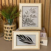 Porta-Retrato Linen Decor – Moldura de Madeira