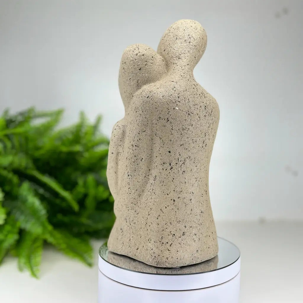 Estatueta Minimalista Dueto de Amor – Feito em Gesso