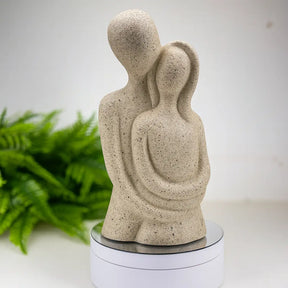 Estatueta Minimalista Dueto de Amor – Feito em Gesso