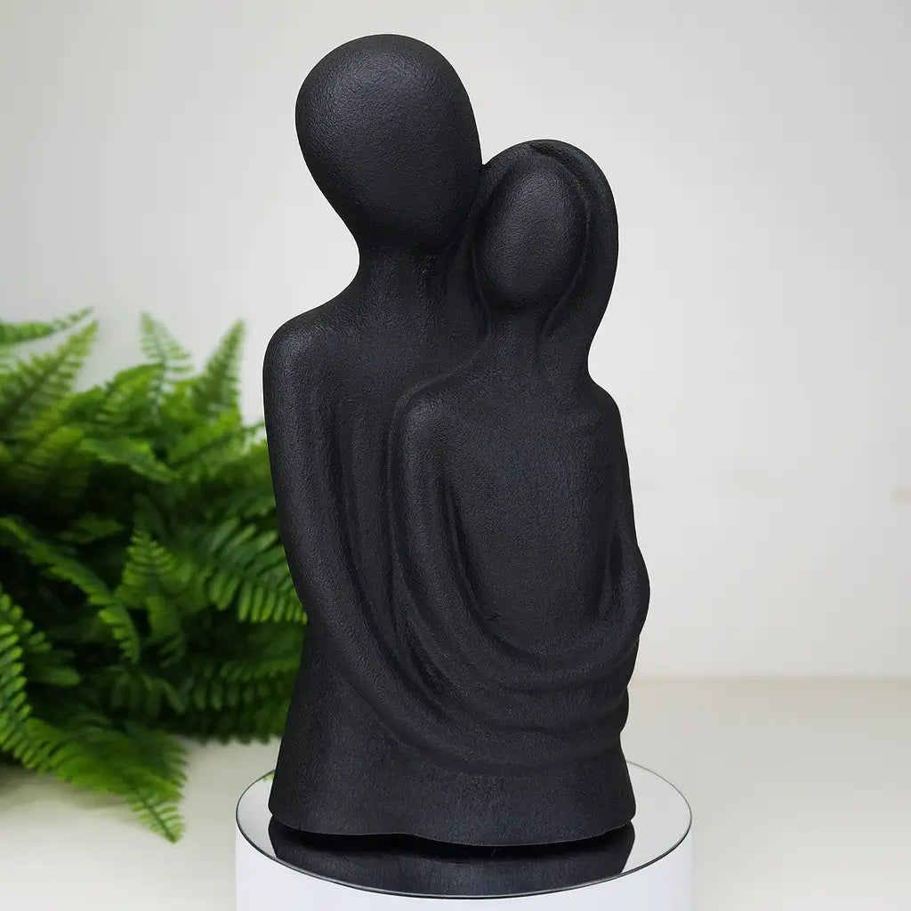 Estatueta Minimalista Dueto de Amor – Feito em Gesso