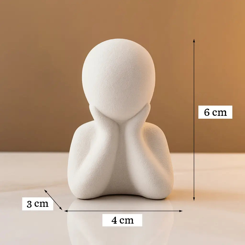 Estatueta Minimalista União da Vida – Feito em Gesso