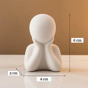 Estatueta Minimalista União da Vida – Feito em Gesso