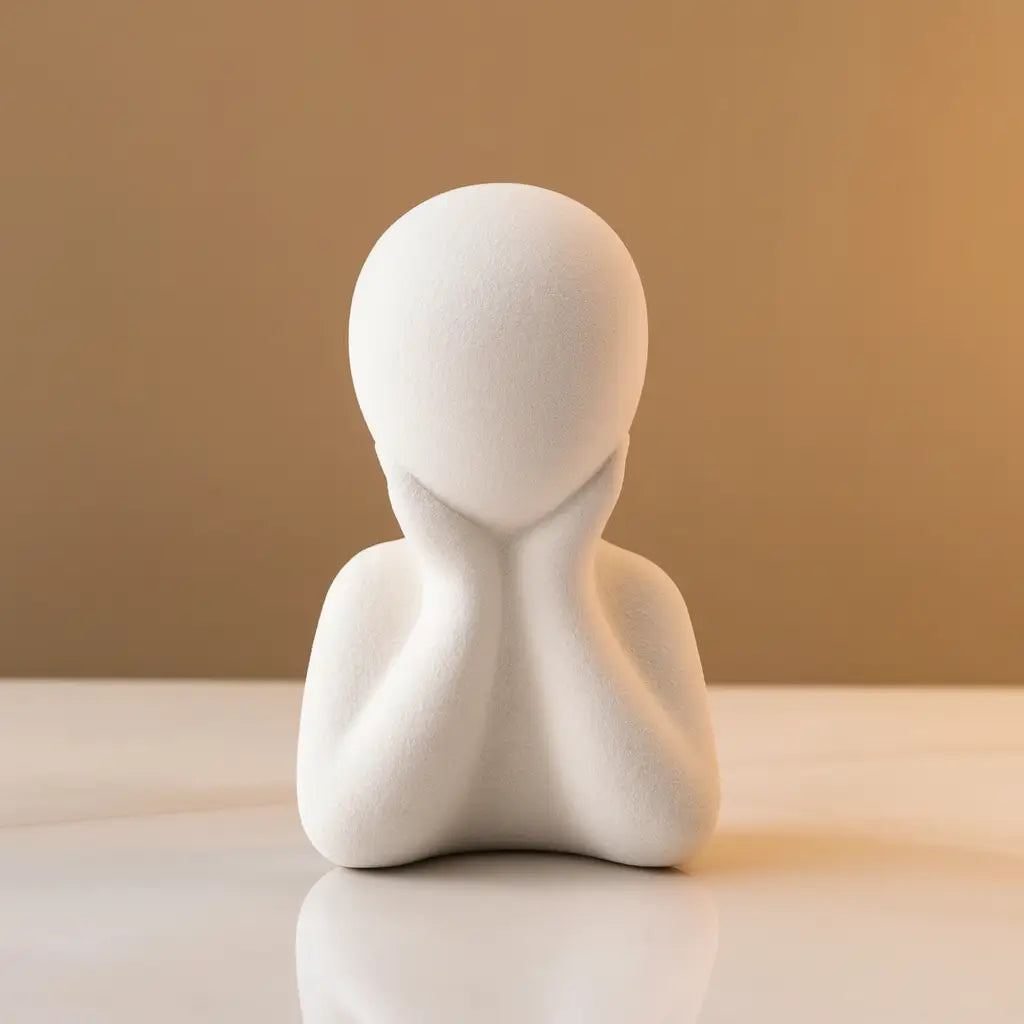 Estatueta Minimalista União da Vida – Feito em Gesso