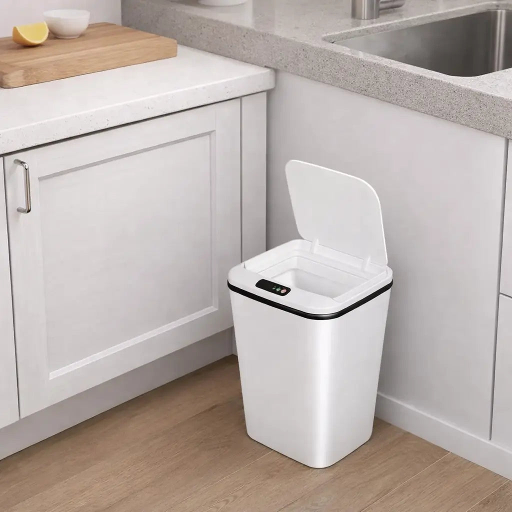Lixeira Smart com Sensor Abre e Fecha Automático 16L