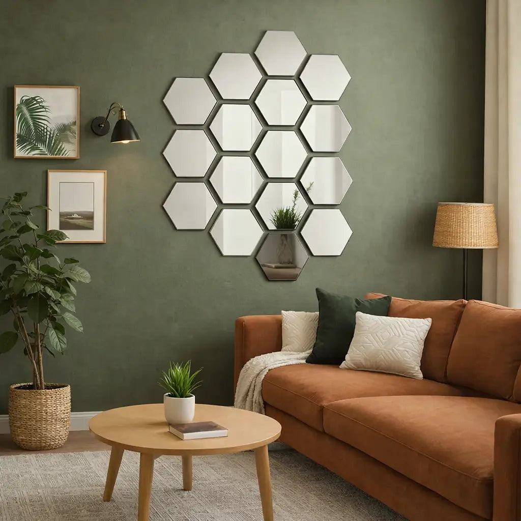 Kit 10 Espelhos HexaDecor 12x10 – INQUEBRÁVEL