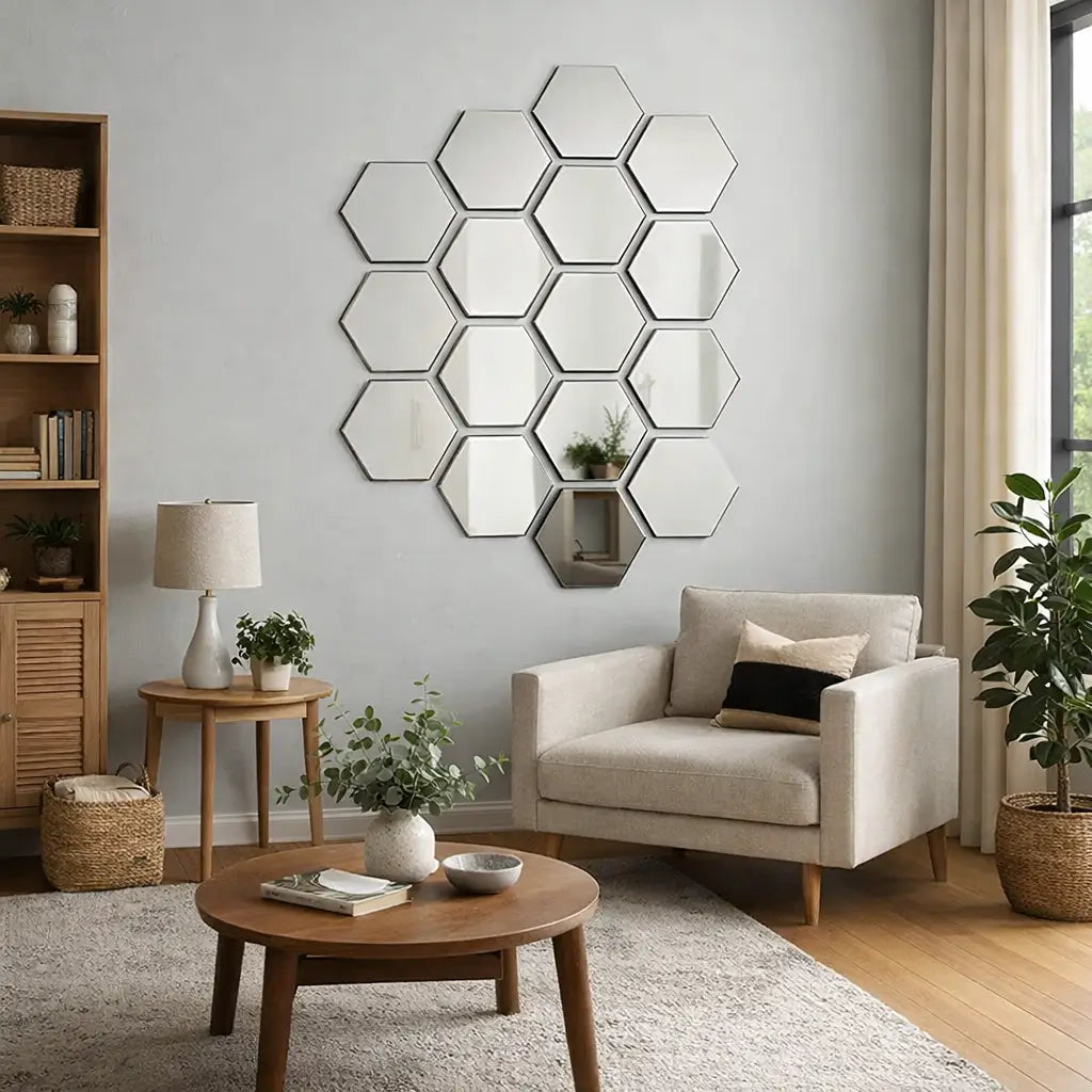 Kit 10 Espelhos HexaDecor 12x10 – INQUEBRÁVEL
