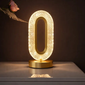 Luminária LED de Mesa Brilho de Cristal