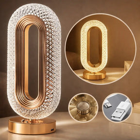 Luminária LED de Mesa Brilho de Cristal