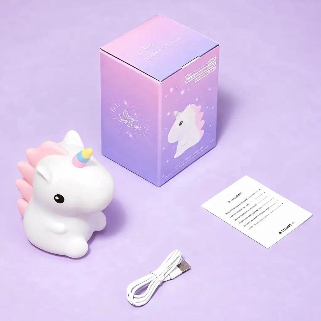 Luz Noturna Infantil Meu Unicórnio – 6 Cores