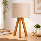 Abajur de Mesa Linen Nature – Bivolt