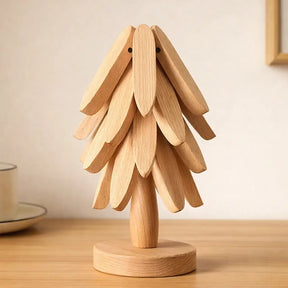 Descanso de Panela Dobrável Árvore de Bambu