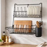 Escorredor de Louça Suspenso Dobrável de Parede