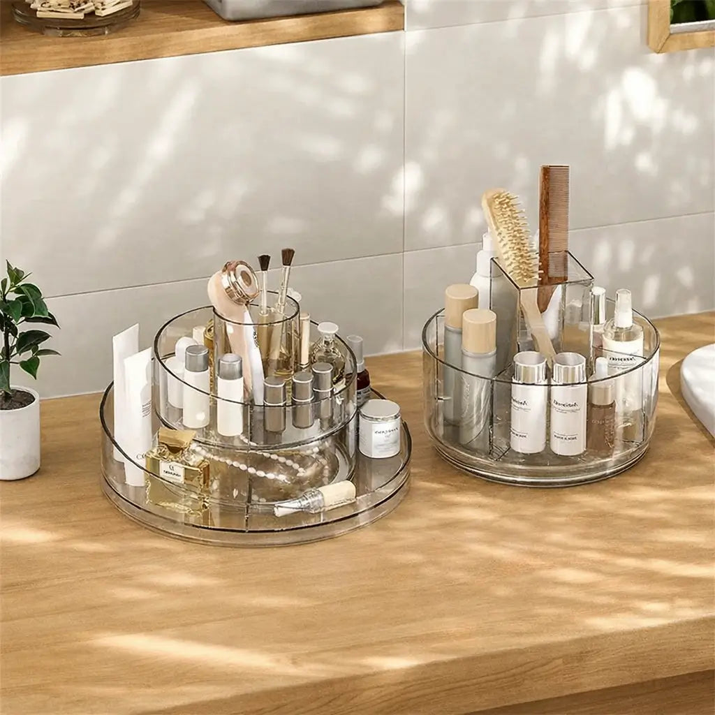Organizador Giratório 360º para Maquiagem e Skincare