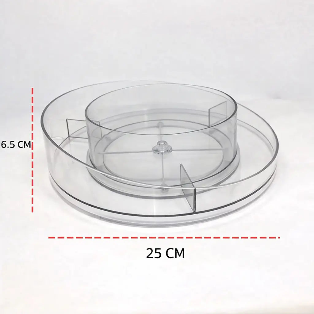 Organizador Giratório 360º para Maquiagem e Skincare