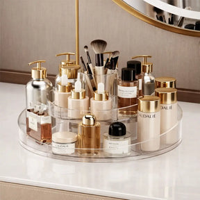 Organizador Giratório 360º para Maquiagem e Skincare