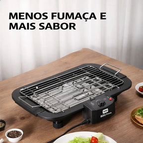 Churrasqueira Elétrica de Mesa com 6 Temperaturas