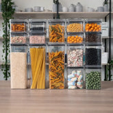 KIT 10 Potes Herméticos Organizadores de Cozinha