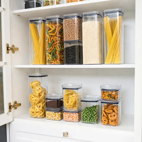 KIT 10 Potes Herméticos Organizadores de Cozinha