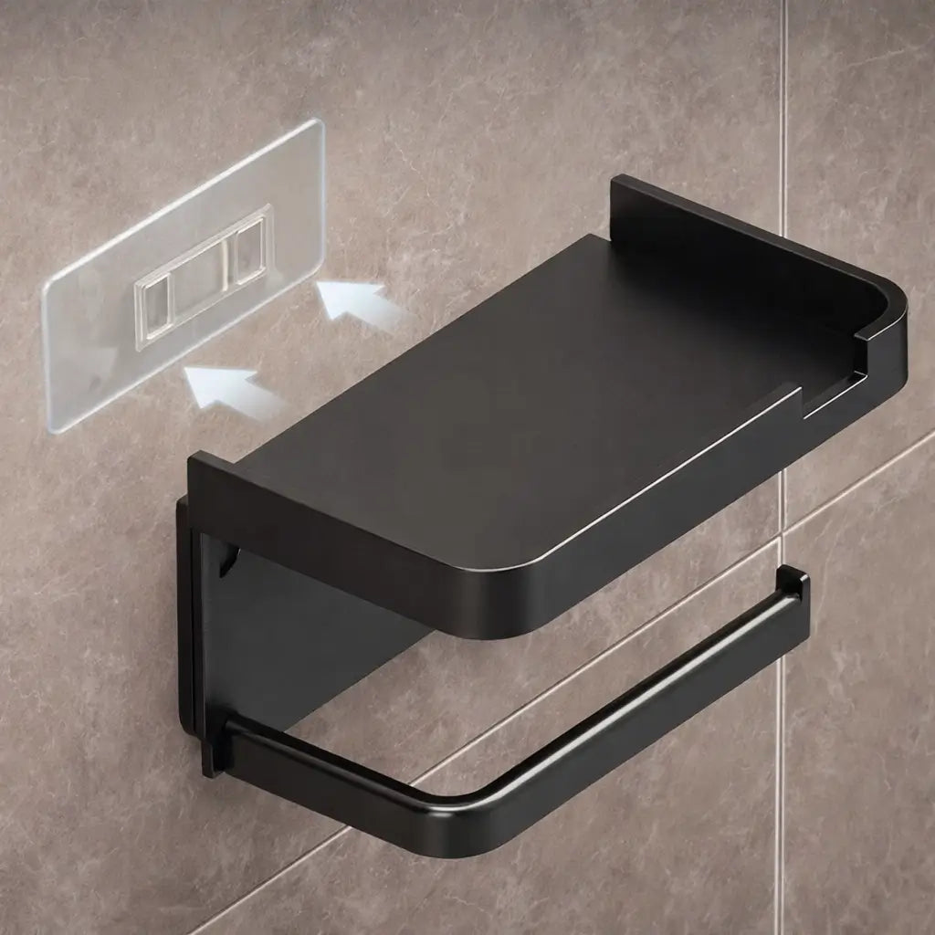 Porta-Papel Higiênico com Suporte para Celular