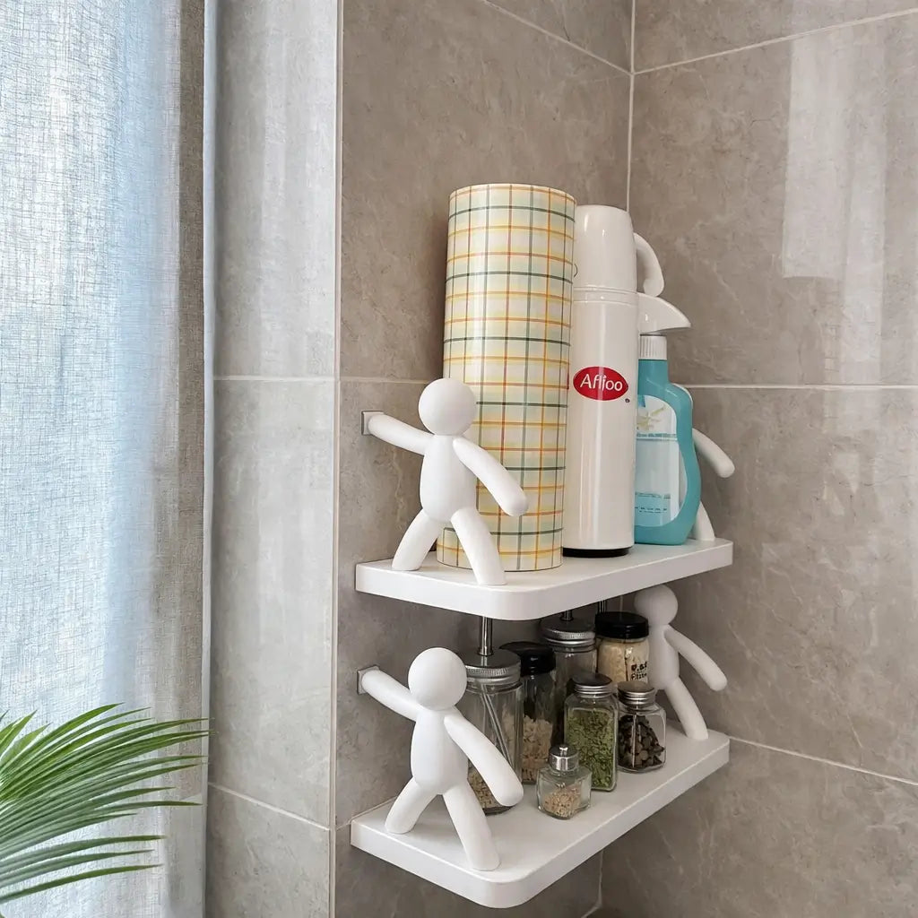 KIT 2 Prateleiras Doll Organizadoras de Banheiro