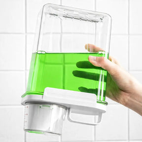 Dispenser Hermético de Sabão e Amaciante com Tampa Dosadora