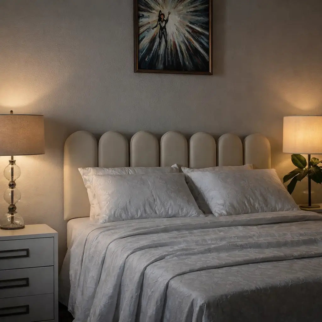 Cabeceira Nuvem Modular Estofada Autocolante 20x45