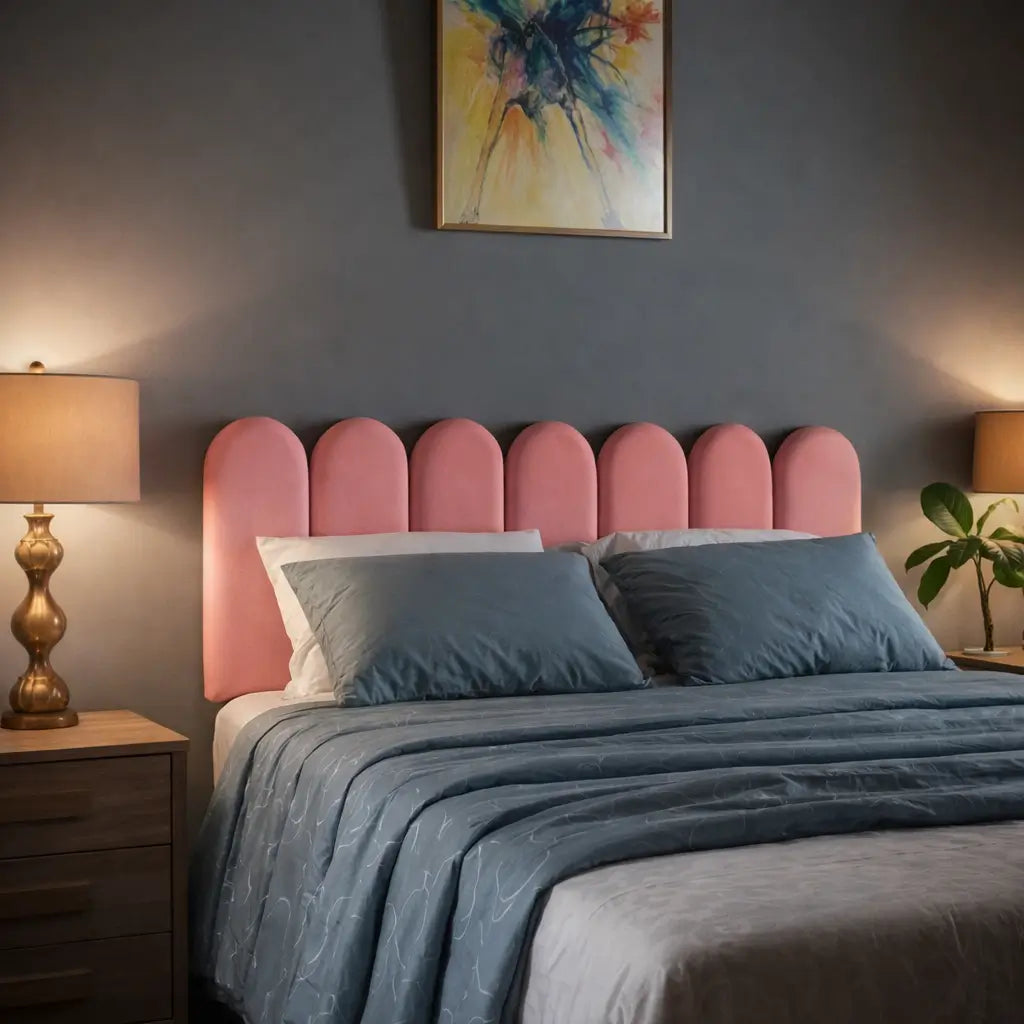 Cabeceira Nuvem Modular Estofada Autocolante 20x45