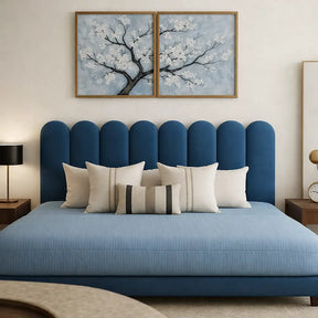 Cabeceira Nuvem Modular Estofada Autocolante 20x45