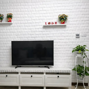 Placa Adesiva 3D Tijolinho 70x77 – Revestimento de Parede Sem Obra