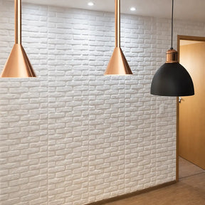 Placa Adesiva 3D Tijolinho 70x77 – Revestimento de Parede Sem Obra