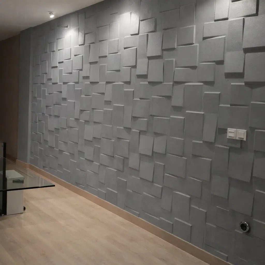 KIT 10 Placas Adesivas 3D Tokyo 50x50 – Revestimento de Parede