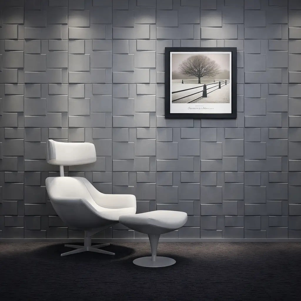 KIT 10 Placas Adesivas 3D Tokyo 50x50 – Revestimento de Parede