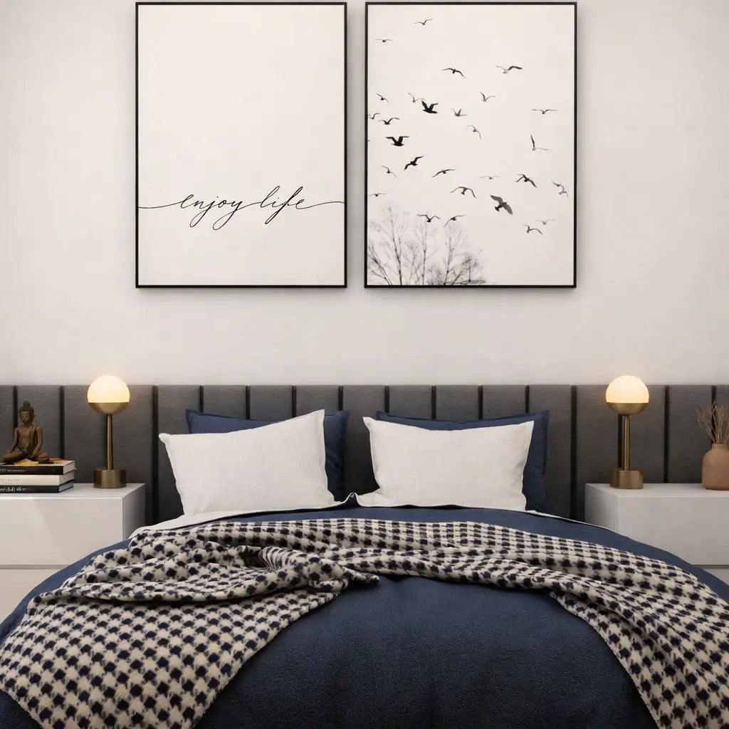 Cabeceira Modular Linho Autocolante 20x60