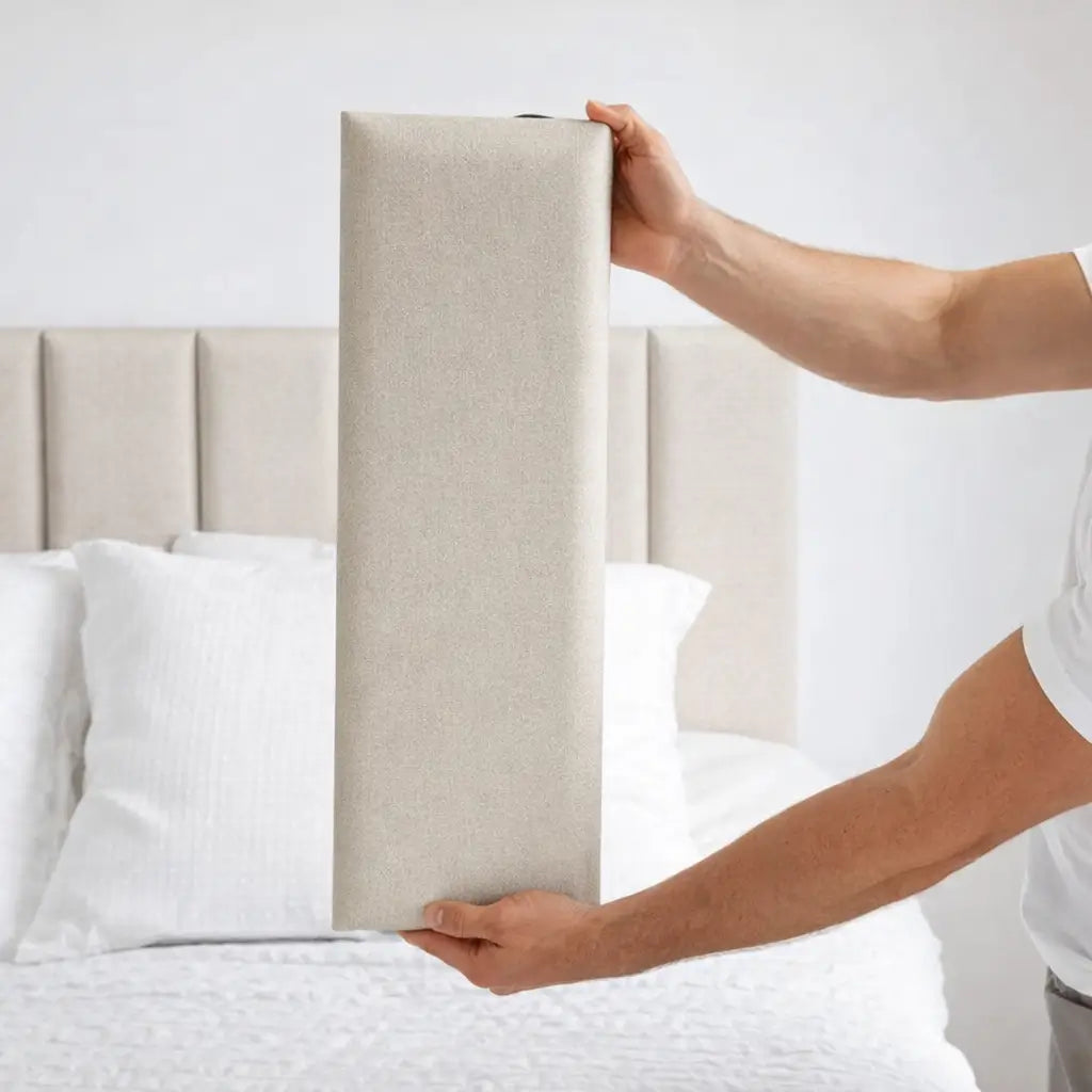 Cabeceira Modular Linho Autocolante 20x60