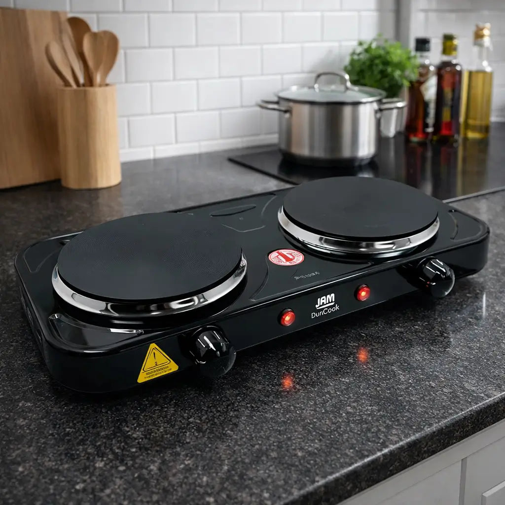 Cooktop Elétrico de Mesa 2 Bocas com Controle de Temperatura