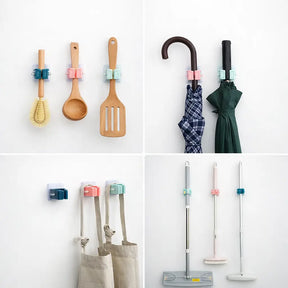 KIT 5 Ganchos Organizadores de Lavanderia Autocolante