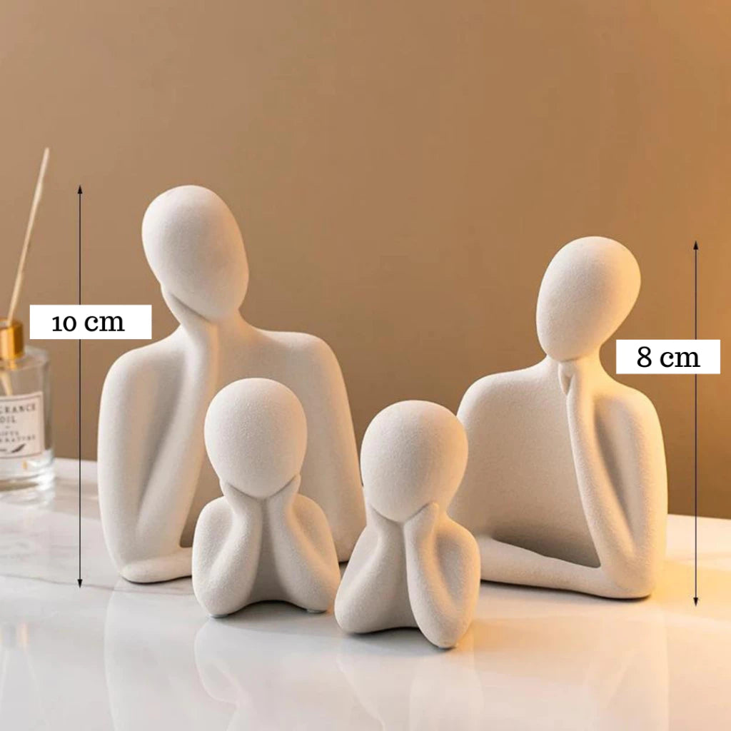 Estatueta Minimalista União da Vida – Feito em Gesso