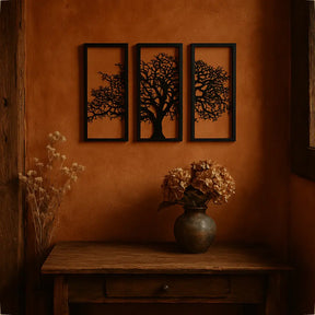 Quadros Vazados Trio da Vida – Feito em Madeira