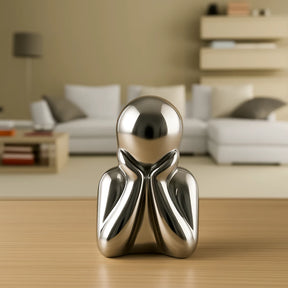 Estatueta Minimalista União da Vida – Feito em Gesso