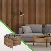 Painel Ripado EVA Flexível Autocolante – Revestimento de Parede