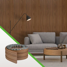 Painel Ripado EVA Flexível Autocolante – Revestimento de Parede