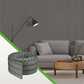 Painel Ripado EVA Flexível Autocolante – Revestimento de Parede