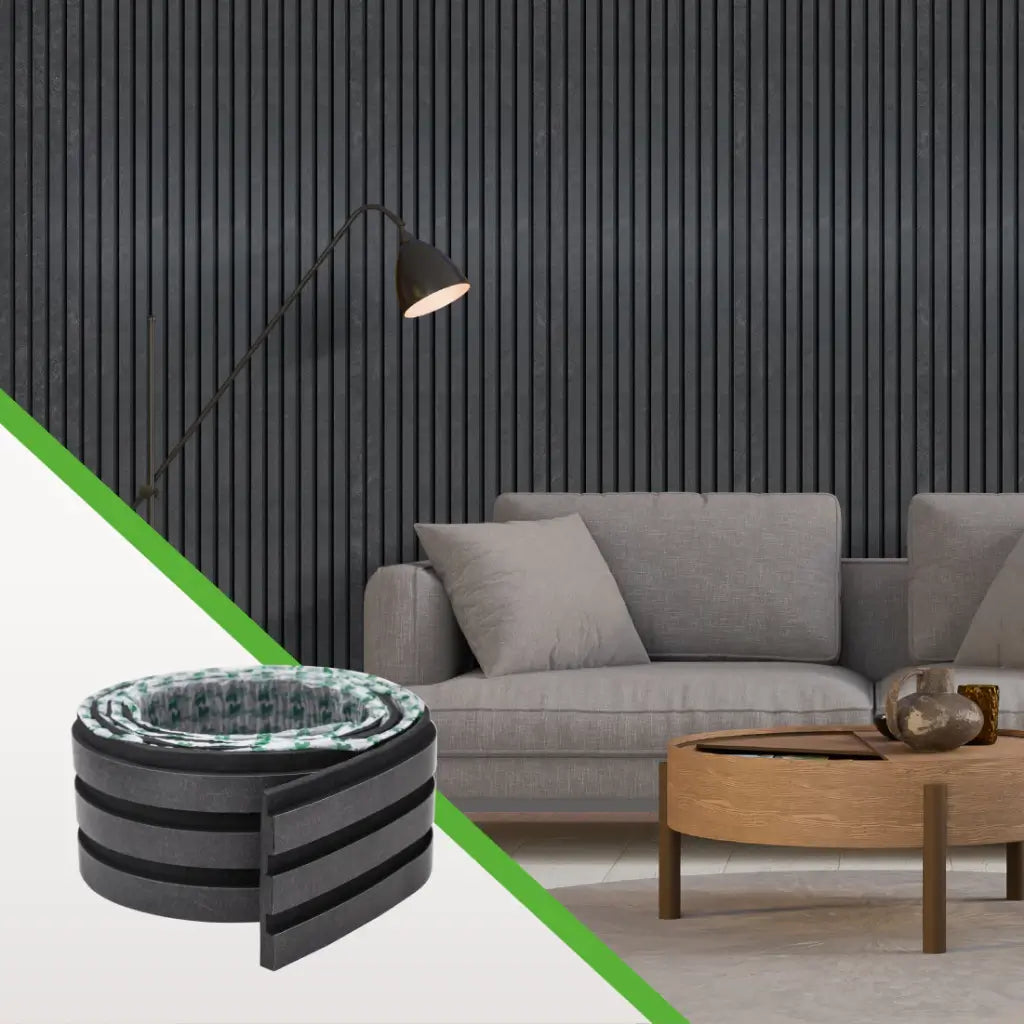 Painel Ripado EVA Flexível Autocolante – Revestimento de Parede