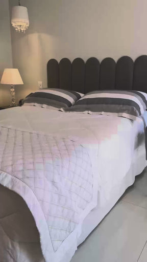 Cabeceira Nuvem Modular Estofada Autocolante 20x45