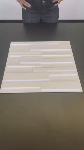 KIT 10 Placas Adesivas 3D Veneza 50x50 – Revestimento de Parede