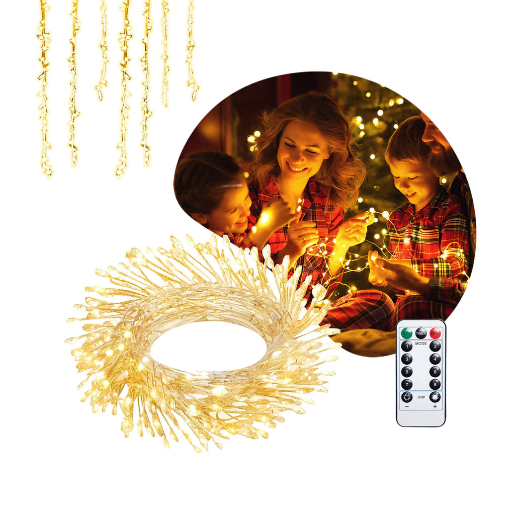 Fio de Fada LED à Prova D'Água com Controle Remoto – 10m ou 20m Bivolt