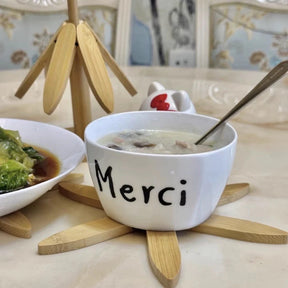 Descanso de Panela Dobrável Árvore de Bambu